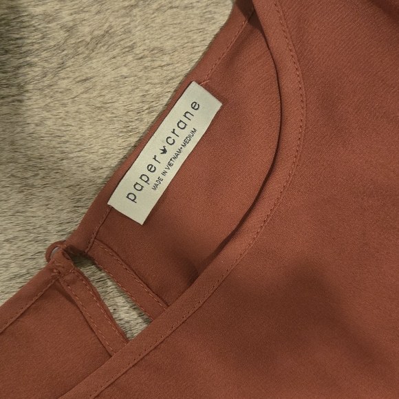 Paper Crane Terracotta Top - Picture 2 of 2